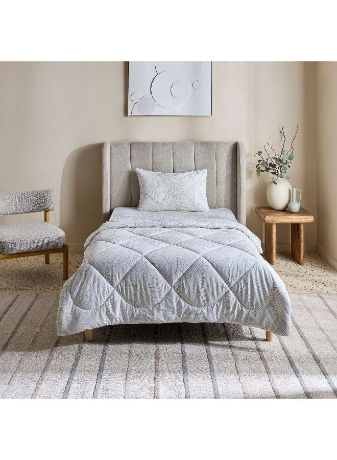 Home Box Malta-Musa 2-Piece Printed Cotton Twin Comforter Set - 160x220 cm  - Image 3