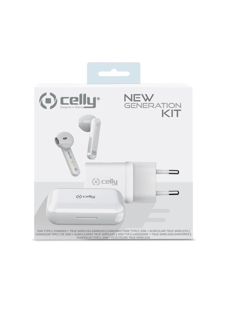 Celly NEWGENKITPRO - Power Delivery Charger 20W+True Wireless Earphones - Image 4
