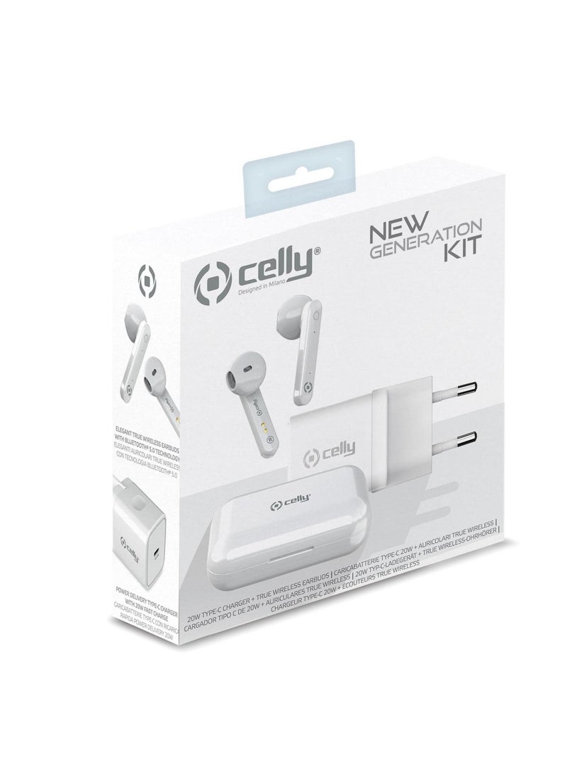 Celly NEWGENKITPRO - Power Delivery Charger 20W+True Wireless Earphones - Image 5