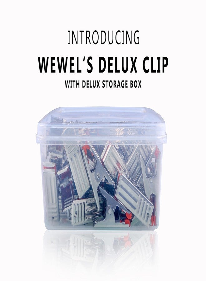 WEWEL®Premium Cloth Clips for Drying Clothes - Multipurpose Clothes Pins for Indoor and Outdoor Use - Strong and Durable Clips for Clothes Drying(Delux Clip)(with Delux Storage Box)(24)(MINI) - Image 3