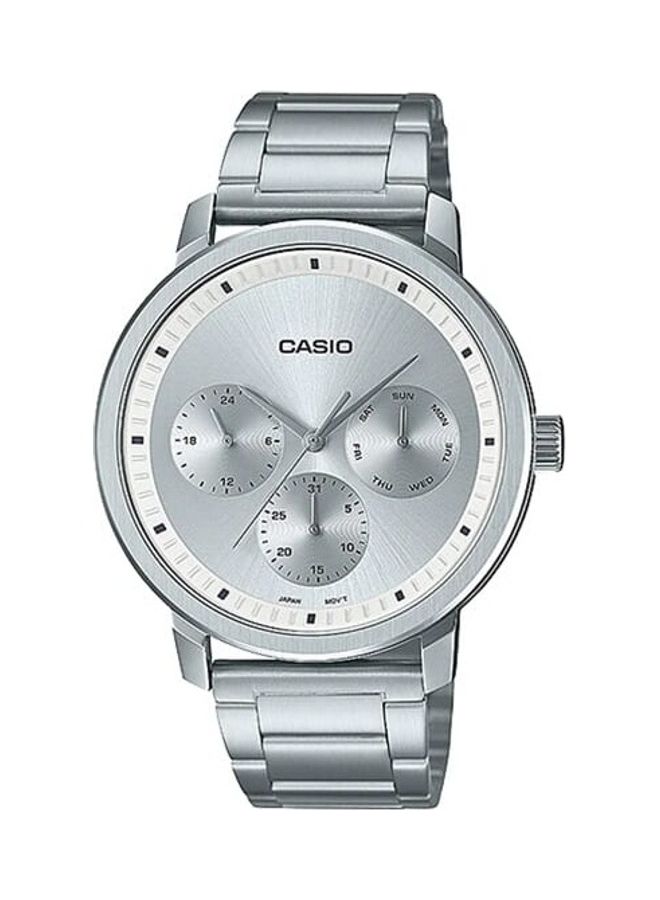 CASIO Men Silver Dial Stainless Steel Band Analog Wrist Watch MTP-B305D-7EVDF - Image 1
