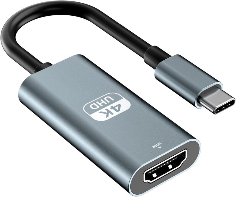 ETZIN USB C to HDMI Adapter 4K@60Hz, Aluminum Type C to HDMI Female Thunderbolt 4/3 Compatible with Phone 16/15 Pro Max Plus, MacB-OOK Pro Air, Pad, Galaxy S25/S24, XPS, EPL-1475H - Image 1