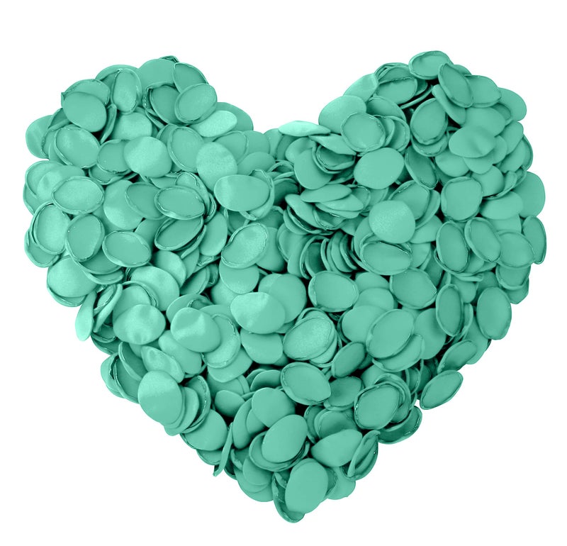 Neo LOONS Premium Artificial Silk Rose Petals Flower Girl Scatter Petals for DIY Wedding Aisle Centerpieces Table Confetti Party Favors Home Decoration  Turquoise Blue 200pcs - Image 1