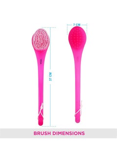 Vega Long Handle Bristle Bath Brush, 134 G (Blue)  - Image 2