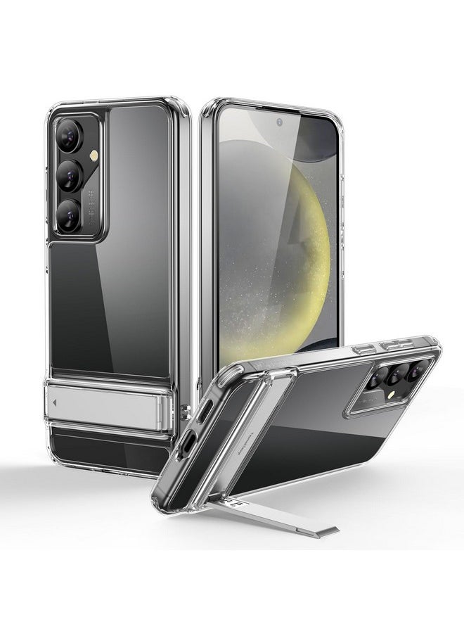 اي اس ار جراب ESR لهاتف Samsung Galaxy S24، حامل مع 3 أوضاع للحامل، حماية من السقوط بدرجة عسكرية، جراب هاتف نحيف مقاوم للصدمات مع حامل حاصل على براءة اختراع، غطاء S24 مع حامل، TPU، سلسلة Boost، شفاف  - Image 1