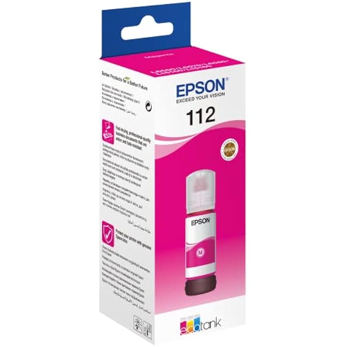112 ECOTANK PIGMENT MAGENTA INK BOTTLE-PACK OF 3PCS - Image 2