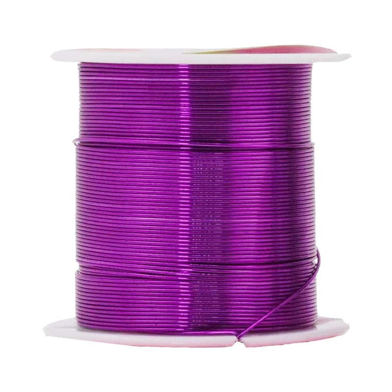 Mandala Crafts 22 Gauge Anodized Aluminum Craft Wire for Jewelry Making - 450 FT Colored Flexible Silver Black Gold Purple Red Kelly Green Wire - Bendable for Bonsai Armature Crafting Sculpting - Image 2