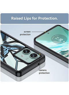 GKK Motorola Edge 40 Neo 5G Mech printing Phone Case Cover With Heavy-Duty Shock-Absorbing Advanced Protective Bumper Cover For Motorola Edge 40 Neo 5G Semi Transparent Acrylic Phone Protective Case  - Image 2
