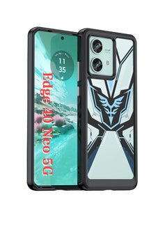 GKK Motorola Edge 40 Neo 5G Mech printing Phone Case Cover With Heavy-Duty Shock-Absorbing Advanced Protective Bumper Cover For Motorola Edge 40 Neo 5G Semi Transparent Acrylic Phone Protective Case  - Image 1