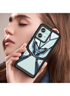 GKK Motorola Edge 40 Neo 5G Mech printing Phone Case Cover With Heavy-Duty Shock-Absorbing Advanced Protective Bumper Cover For Motorola Edge 40 Neo 5G Semi Transparent Acrylic Phone Protective Case  - Image 4