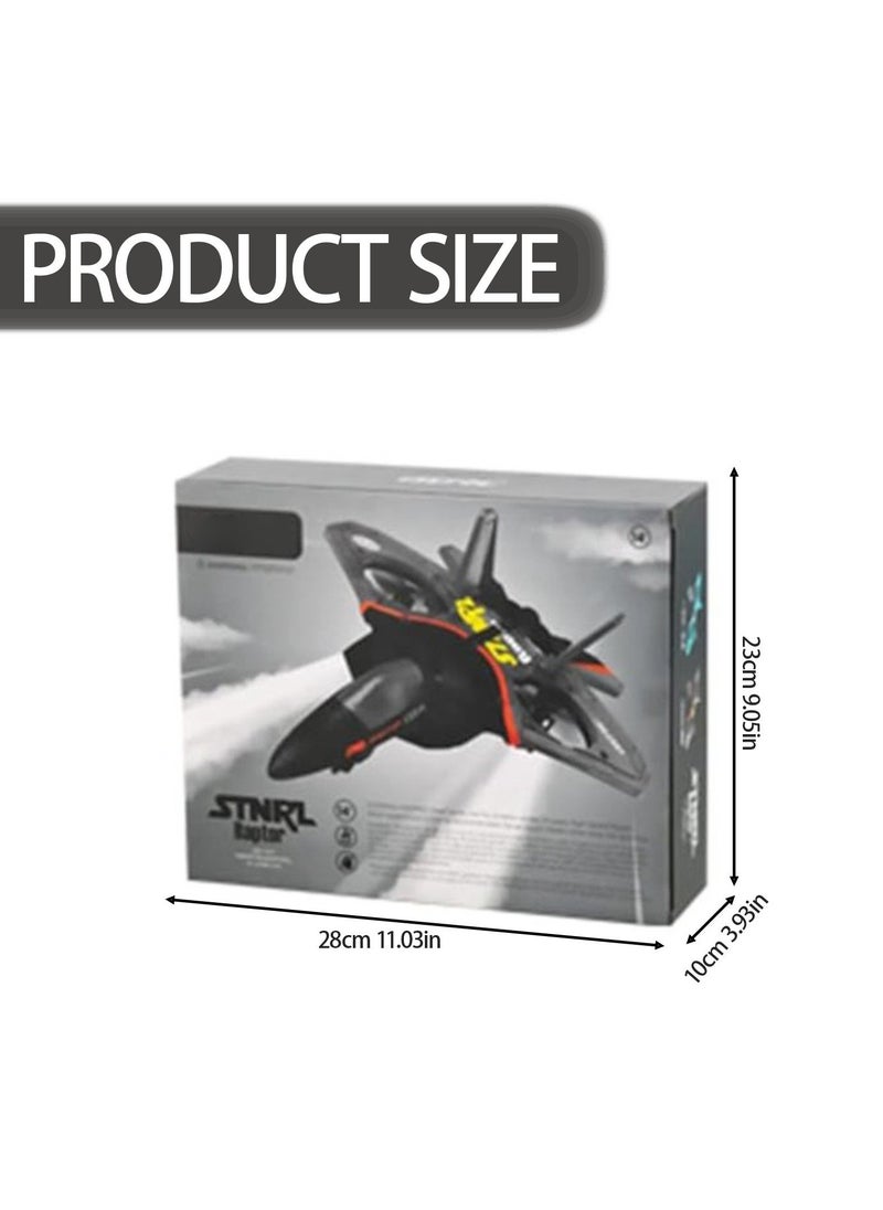 Generic - V17 Stunt RC Airplane 2.4 6 CH Upgrade RC Plane Remote Control Airplane With 360° Stunt Remote And Light Plane Glider Airplane Hobby Toy Gifts (V17 - Image 1