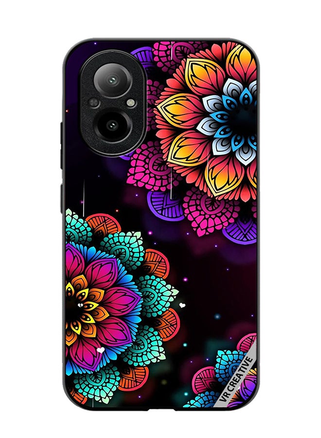 VR CREATIVE Protective Case Cover For Realme C67 4G Flowers Design Multicolour - Image 1