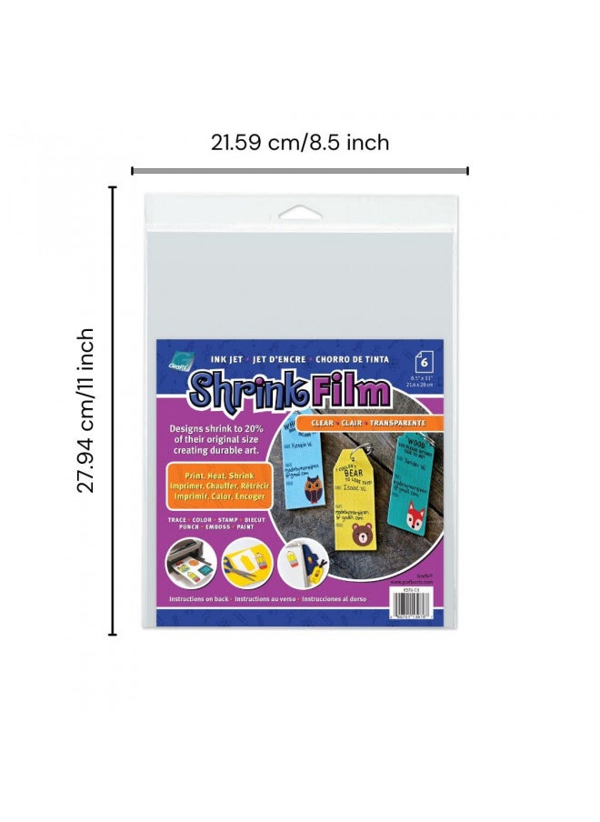 Grafix Grafix KSF6-CIJ Printable Shrink Film, 6 Count, 8.5-x-11-inch  - Image 3