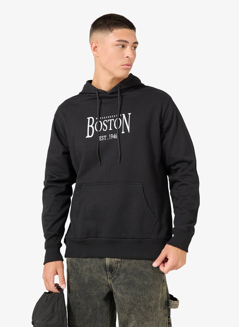 Seventy Five Graphic Pullover Oversize Hoodie - Image 1