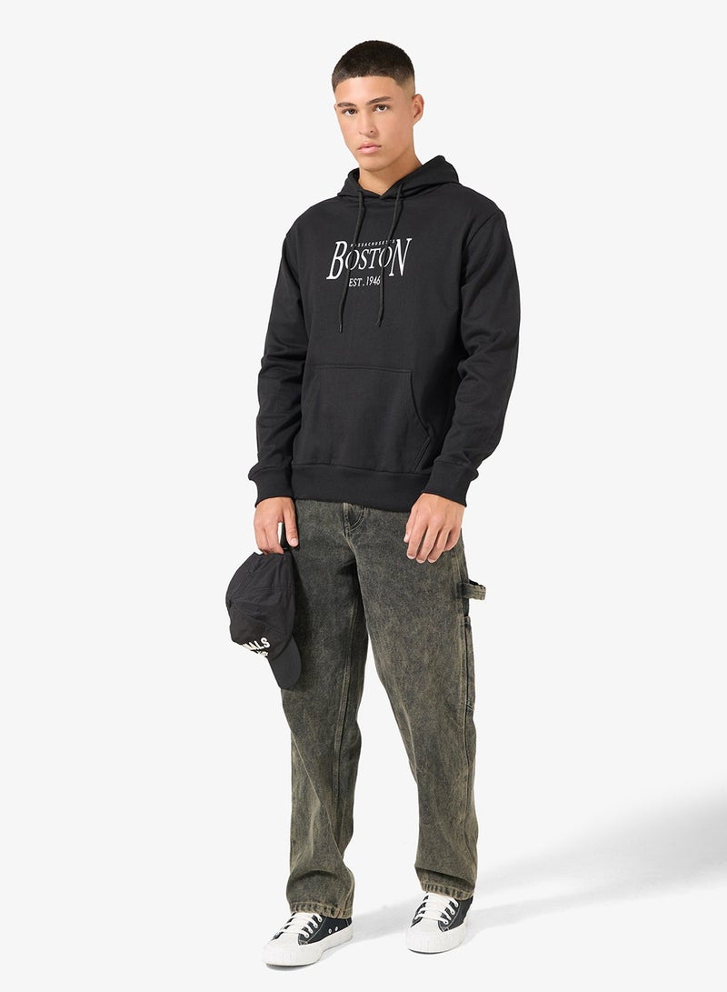 Seventy Five Graphic Pullover Oversize Hoodie - Image 4