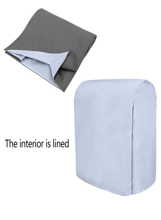 Luxja Dust Cover Compatible with 4.5-Quart and 5-Quart Stand Mixer, Cloth Cover with Pockets for Stand Mixer and Extra Accessories, Gray - Image 5