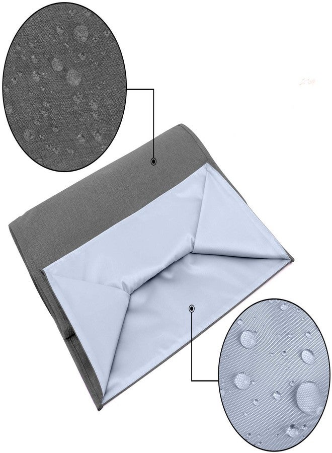 Luxja Dust Cover Compatible with 4.5-Quart and 5-Quart Stand Mixer, Cloth Cover with Pockets for Stand Mixer and Extra Accessories, Gray - Image 4