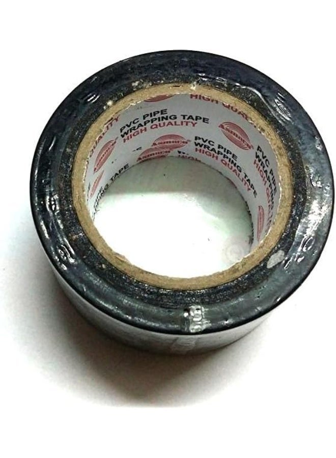 شريط تغليف أنابيب PVC عالي الجودة لتسربات المياه (5 سم × 80م، أسود) - Image 3