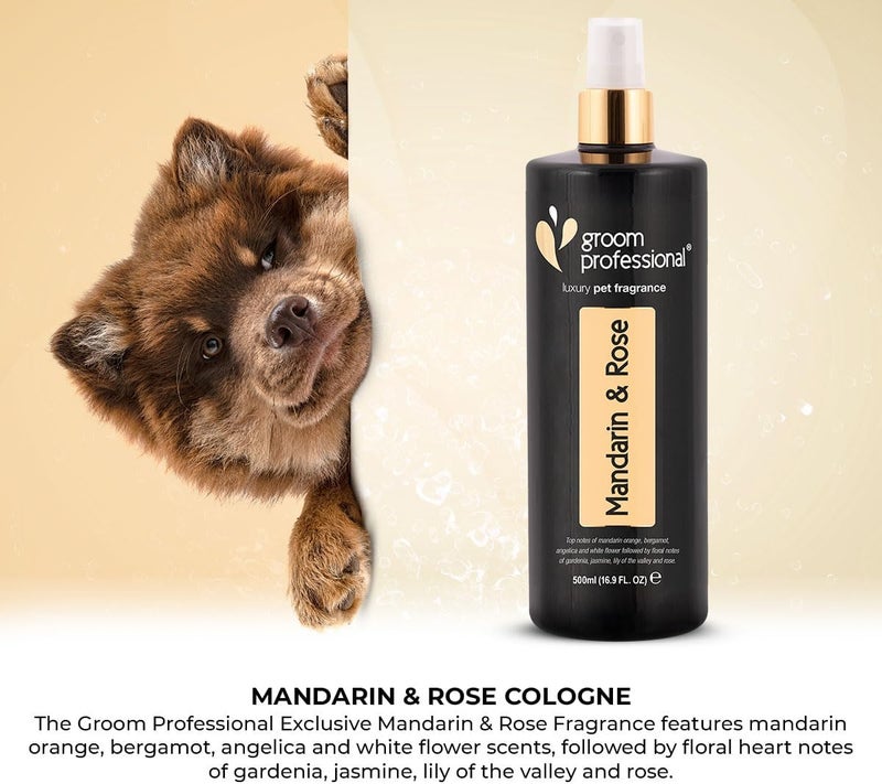 Groom Professional Exclusive Mandarin & Rose Pet Cologne - 500ml - Image 4