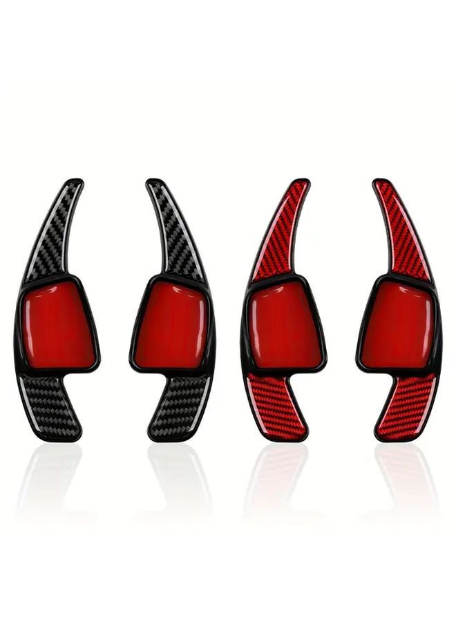 Black Steering Wheel Shift Paddles ABS with Carbon Fiber Sticker for 2017 2020 Models - Image 4