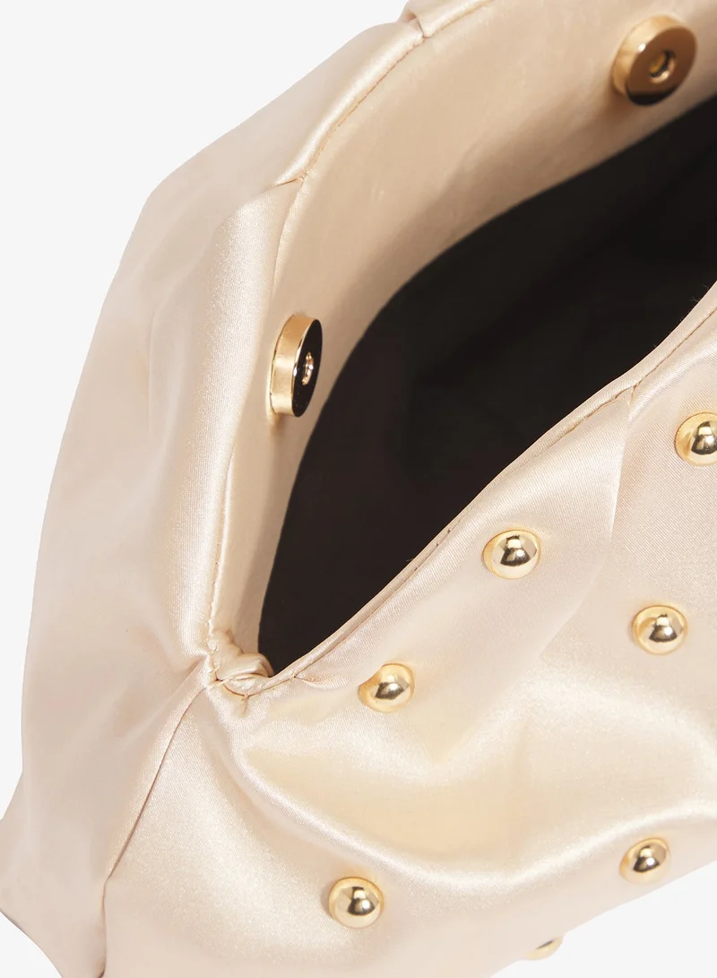 Ella Limited Edition White Rhinestone Embellished Detailed Clutch for Women | Best Price UAE