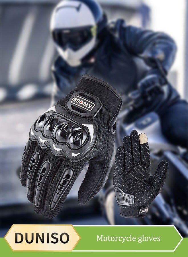 DUNISO Motorcycle gloves,touch screen riding full finger gloves,anti fall, anti slip and wear resistant, suitable for motorcycles, cycling, hiking, rock climbing  - Image 1