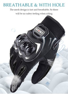 DUNISO Motorcycle gloves,touch screen riding full finger gloves,anti fall, anti slip and wear resistant, suitable for motorcycles, cycling, hiking, rock climbing  - Image 5