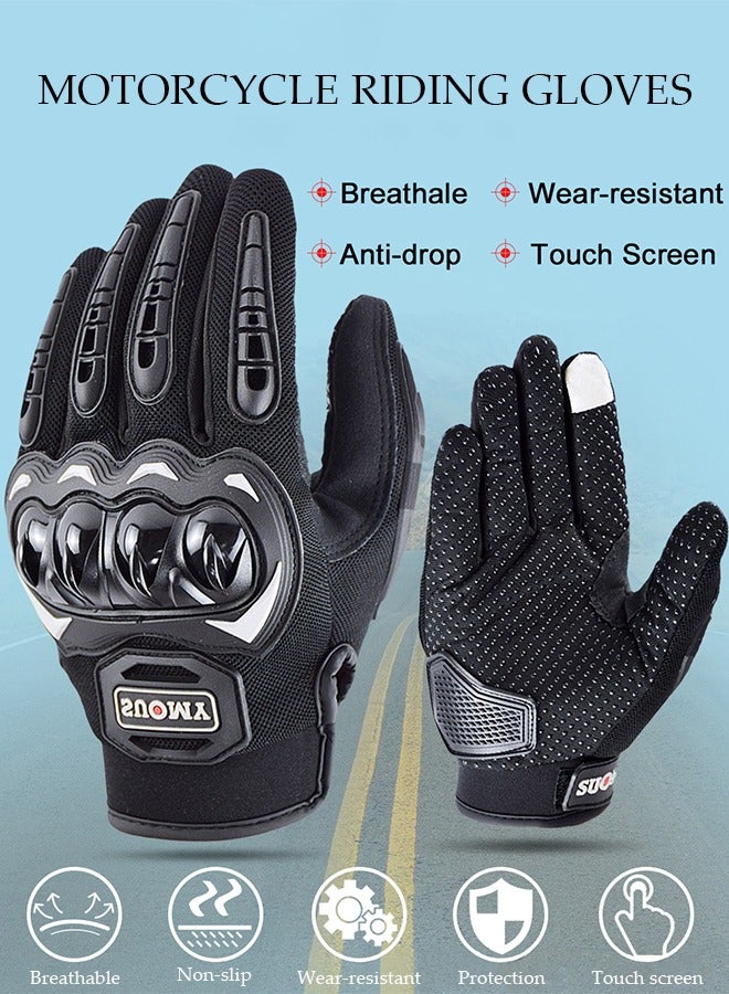 DUNISO Motorcycle gloves,touch screen riding full finger gloves,anti fall, anti slip and wear resistant, suitable for motorcycles, cycling, hiking, rock climbing  - Image 3