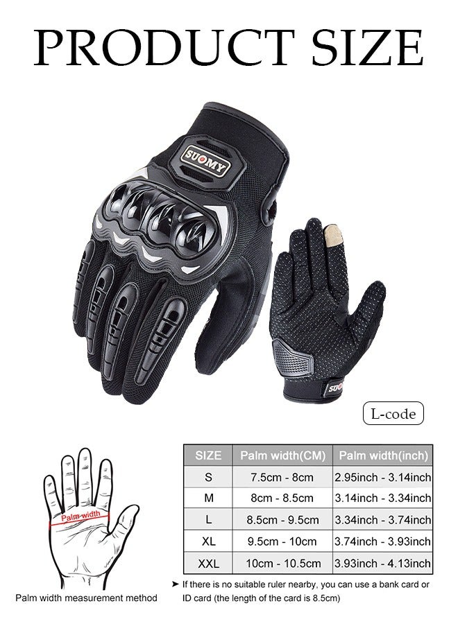 DUNISO Motorcycle gloves,touch screen riding full finger gloves,anti fall, anti slip and wear resistant, suitable for motorcycles, cycling, hiking, rock climbing  - Image 2