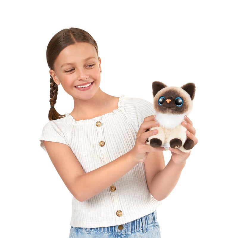 Pets Alive Smitten Kittens Surprise (Siamese Cat Mooloo) by ZURU Nurture Play Soft Toy Unboxing Adopt Interactive 10 Sounds - Image 4