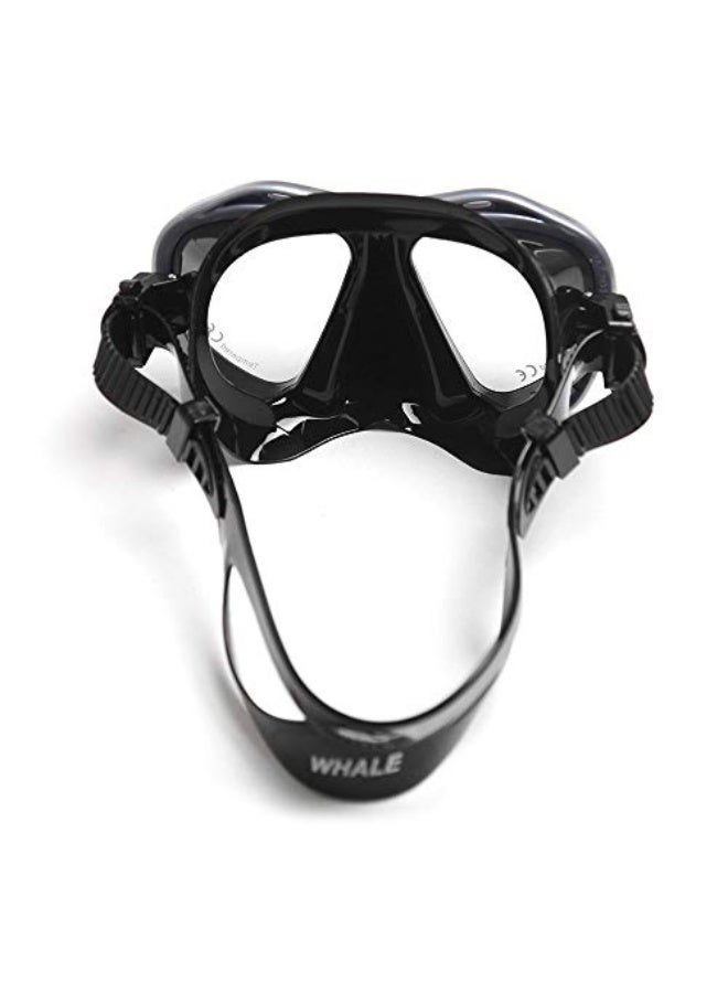 Whale Men’s Women’s Anti-fog Diving Snorkeling Goggles Two-window Scuba Diving Swim Goggles Swimming Tempered Glass Lens Flexible Silicone Skirt PC Frame Adults - Image 2