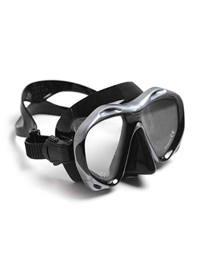 Whale Men’s Women’s Anti-fog Diving Snorkeling Goggles Two-window Scuba Diving Swim Goggles Swimming Tempered Glass Lens Flexible Silicone Skirt PC Frame Adults - Image 4