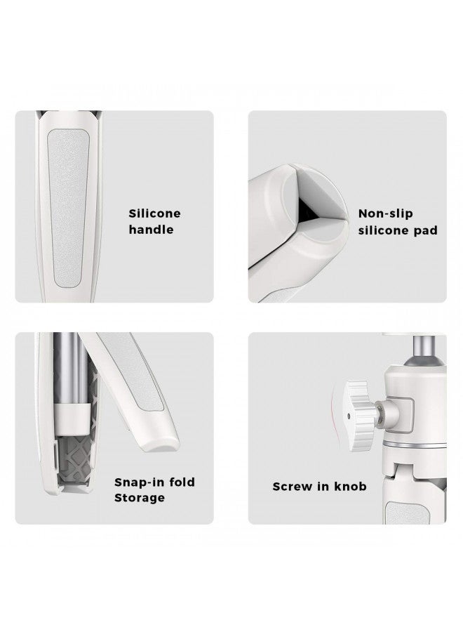 ULANZI Extension Pole Tripod, Mini Selfie Stick Tripod Stand Handle Grip for iPhone 13 Pro Max Samsung OnePlus Google Smartphone Canon G7X Mark III Sony RX100 VII A6400 Cameras Vlogging (Off-White) - Image 4