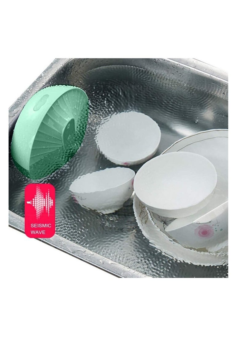 Generic - Mini Ultrasonic Dishwasher, USB Dishwasher with Multifunctional Portable & Countertop Smart Features, High Pressure Wave Integrated Cleaning Device for Dishes, Vegetable and Fruit Washing (Green) - Image 1