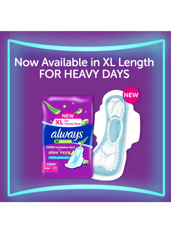 Always Pads Maxi Thick With Aloe Essence, Light Days, 72 Sanitary Pads - Image 5
