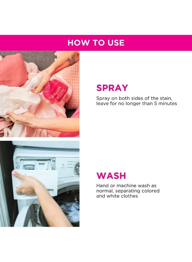 ذا بينك ستاف مزيل بقع القماش ذا ميراكل لوندري اوكسي من بينك ستاف 500 مل زجاجة واحدة رذاذ 500 غرامات - Image 5