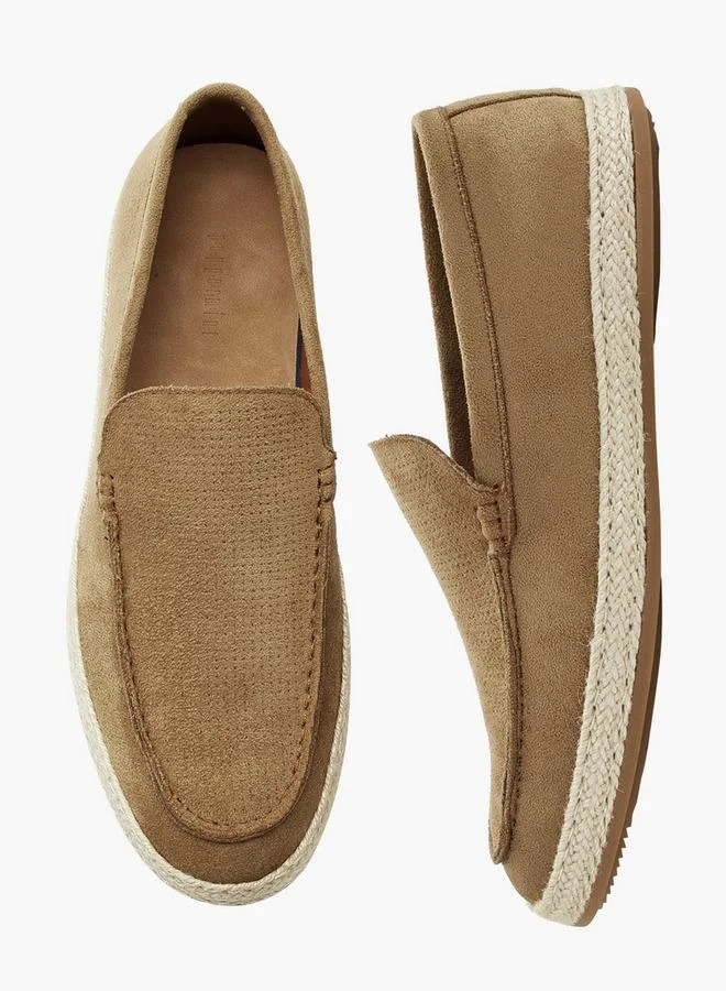 Peppermint Men Textured Espadrille Loafers