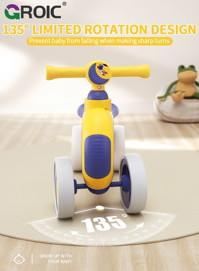 GROIC Baby Balance Bike,Mini Bike No Pedal Bike,Four-wheeled Balance Bike,Baby Bike Toys with Music & Light, Bike to Train Baby from Standing to Running - Image 5