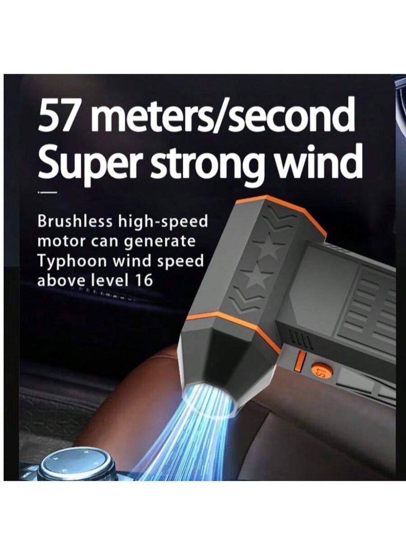 Electric Air Gun - Wireless Charging Car Cleaning Tool, Equipped with Electric Dust Remover, Powerful Portable Tool, Easy-to-Use Cleaning Accessories, 4-Speed Adjustable Mode, Ideal for Cleaning Cars, Keyboards, and Computer Cases - Image 4