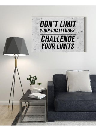 Canvas Wall Art, Abstract Framed Portrait of Motivational Poster