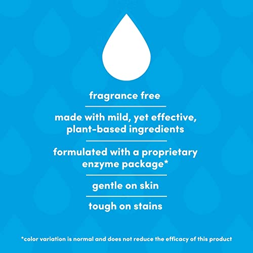 Dapple Baby Laundry Detergent, Powered by Plants, Concentrated, Hypoallergenic, Fragrance Free, Eco-Friendly Pouch, Stain Remover, 34 Fl Oz (2 Pack) - Image 2