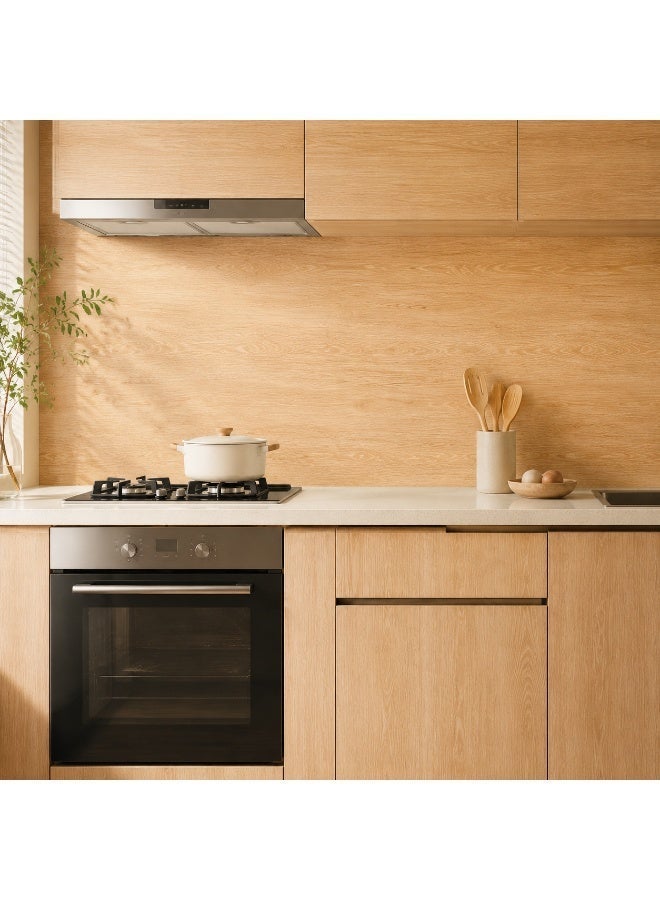 (40*500CM) Beige Wood Grain Texture Peel and Stick Wallpaper, Waterproof and Oil-Proof Self-Adhesive Wallpaper, Vinyl Wall Stickers, for Kitchen Renovation, Desktop, Door, Cabinet Home Decor, Bedroom Living Room Wall Decoration, Renew Your Home - Image 4