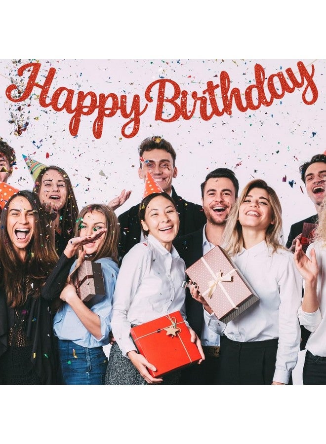 BEISHIDA لافتة عيد ميلاد سعيدة حمراء من بيشيدا - بدون تجميع، 10 أقدام، مزينة مسبقًا - لافتة عيد ميلاد لامعة، زينة للنساء، زينة حفلات عيد الميلاد - Image 4