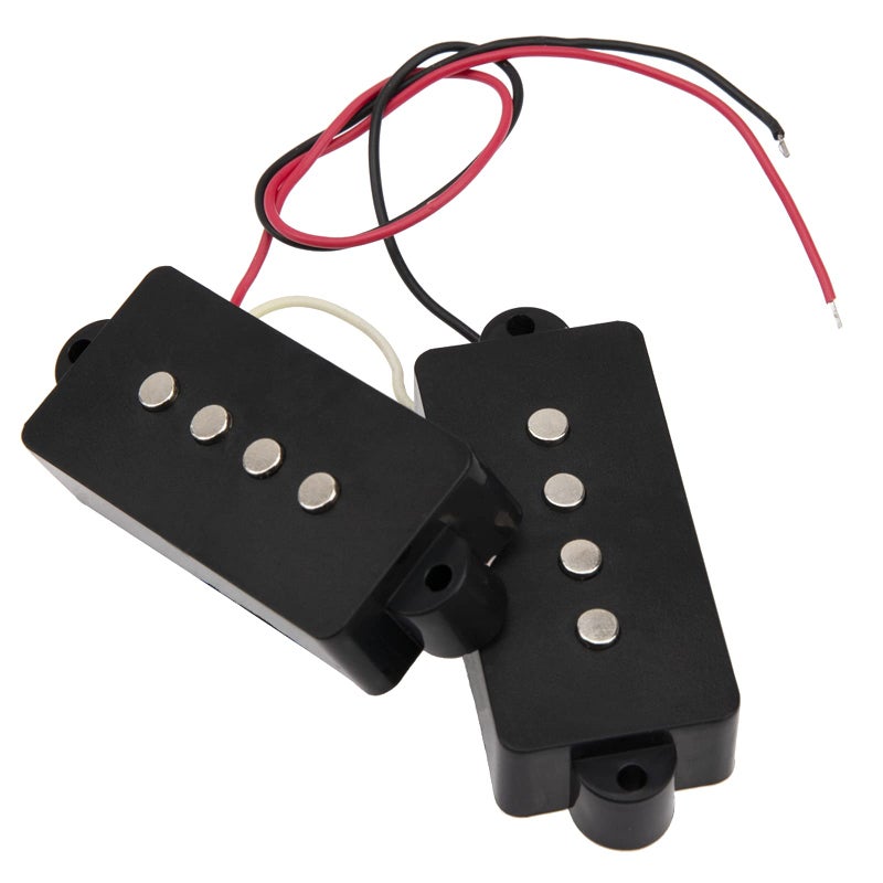 Yootones 2Pcs Yootones Bass Open Pickups Humbucker Pickup Compatible with 4 String P Bass Replacement (Black) - Image 4