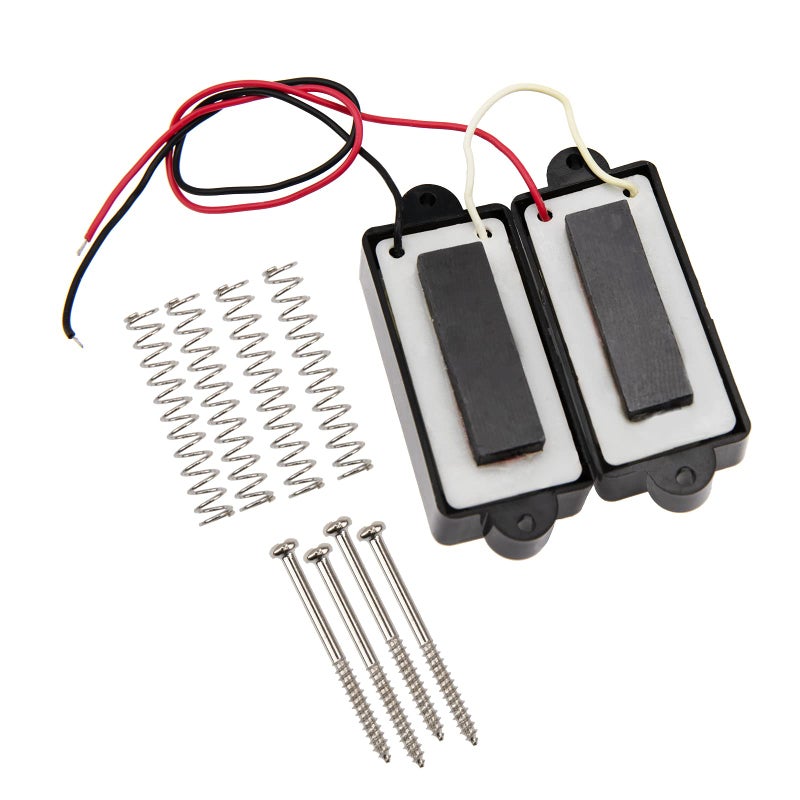 Yootones 2Pcs Yootones Bass Open Pickups Humbucker Pickup Compatible with 4 String P Bass Replacement (Black) - Image 3
