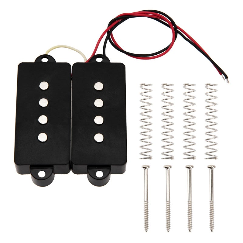 Yootones 2Pcs Yootones Bass Open Pickups Humbucker Pickup Compatible with 4 String P Bass Replacement (Black) - Image 2