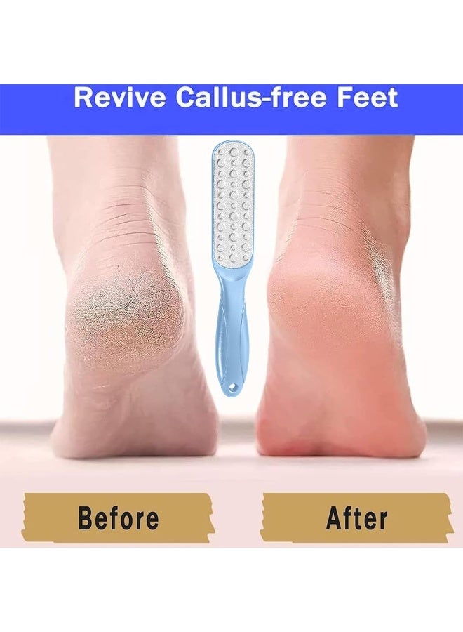 Foot File - Double Sided, Pedicure Foot Scrubber, Scraper Callus Remover, Foot Rasp For Cracked Heel & Foot Corn Removal, Dead Skin Exfoliator For Feet, (Baby Blue) - Image 3