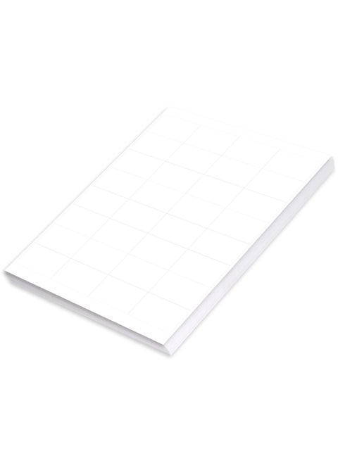FIS Multipurpose Laser Labels, Colour White, Size 51X33.8MM (32 Stickers x 100 Sheet) A4 Size, E.U. Origin Material - FSLA32-100
