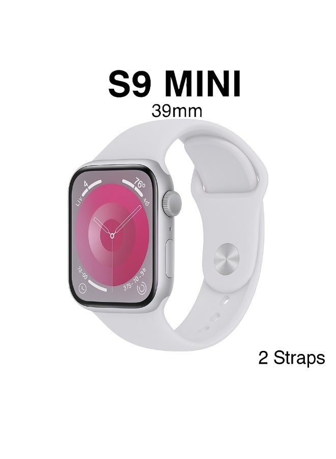 Sports Watch Series 9 AMOLED display Full Screen With Health Fitness Tracker + addition Replacement -Silver - Image 2