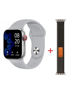 WS Sports Watch Series 9 AMOLED display Full Screen With Health Fitness Tracker + addition Replacement -Silver  - Image 1